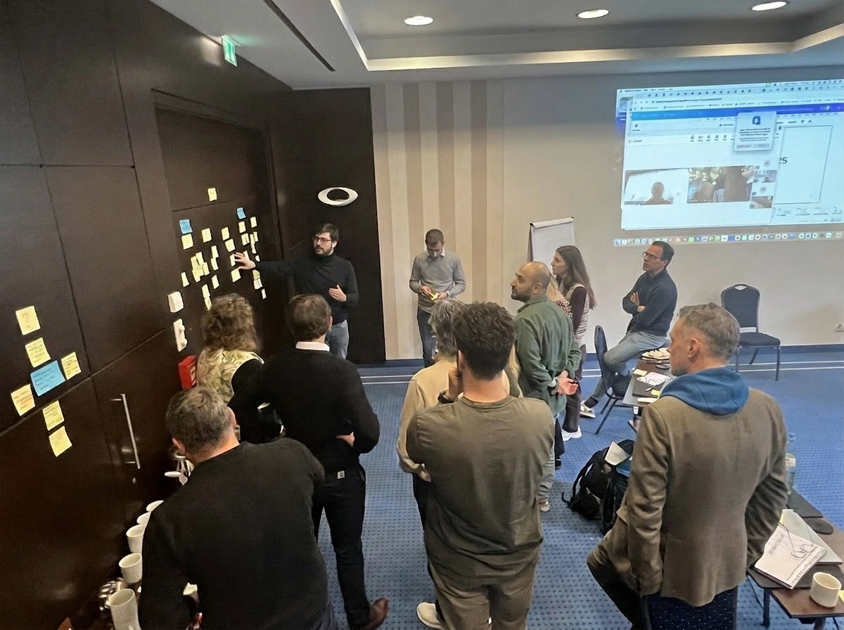 Dr. Sven Mulfinger and Vincent Azé facilitating an executive leadership team offsite in Berlin